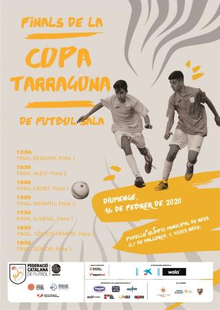 Cartell de les finals de la Copa Tarragona de futbol sala