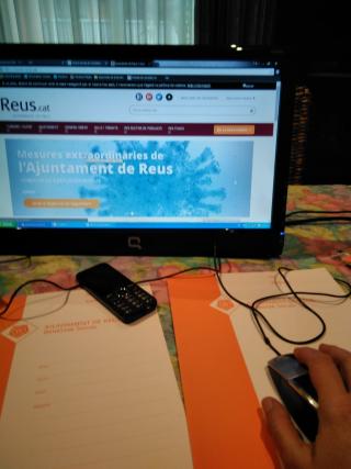 Personal de Benestar Social fent teletreball