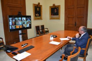 Reunió amb els grups municipals per a la Reactivació econòmica