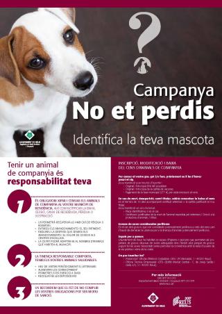 Cartell de la campanya ¨No et perdis