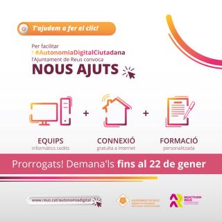 Pròrroga ajuts autonomia digital