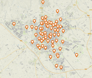 Mapa punts contenidors roba