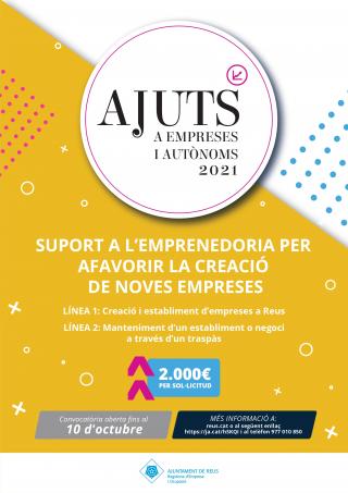 Cartell ajuts emprenedoria 2021