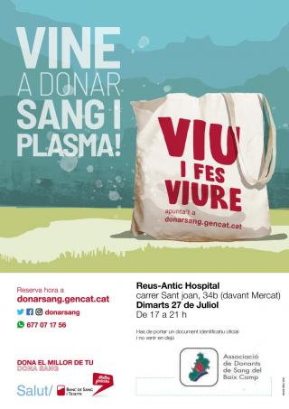 Cartell donació sang