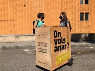 Punt d'Interacció Mòbil del procés participatiu a l'entorn del Carrilet