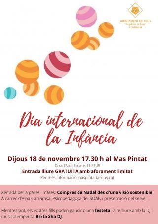 Cartell Dia Internacional de la Infància