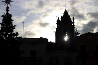 Solstici d'hivern des del campanar de Reus