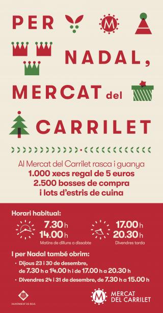 Horaris Nadal Mercat Carrilet