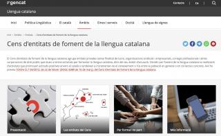 Cens d'entitats llengua catalana