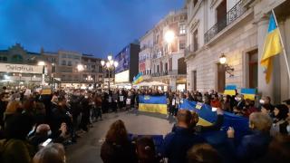 Concentració contra la guerra a Ucraïna
