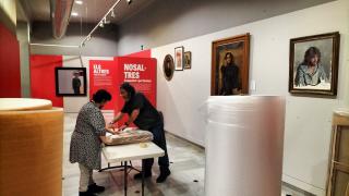 Desmuntatge de l'exposició