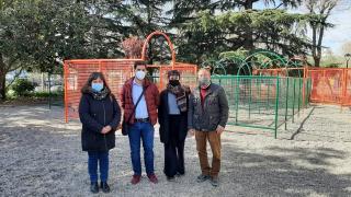 Laberint joc infantil al parc de Sant Jordi