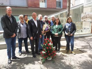 Ofrena floral víctimes holocaust