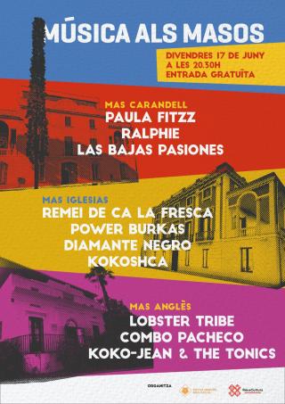 Cartell Música als Masos 2022