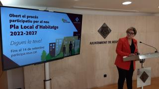 Roda de premsa de presentació de la diagnosi del Pla Local d'Habitatge