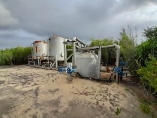 Pou d'aigua situat al recinte de l'aeroport de Reus