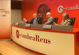 Vermut Cambra amb Maurici Lucena, president d'Aena