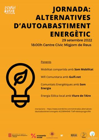 Jornada Alternatives d'autoabastiment energètic de la Comunalitat Reus Sud