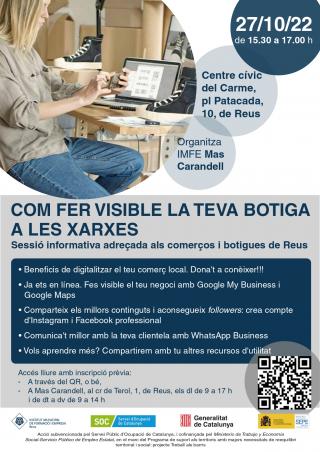 Cartell jornada digitalització botigues