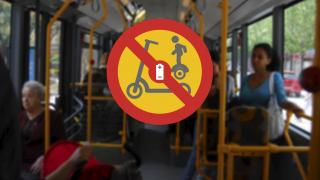 Imatge de la prohibició temporal del patinets elèctrics als busos de Reus Transport