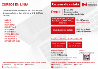 Oferta cursos Català CNL a Reus