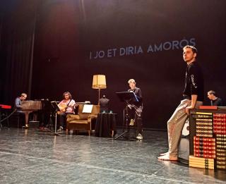 Assajos espectacle I jo et diria Amorós Teatre Bartrina