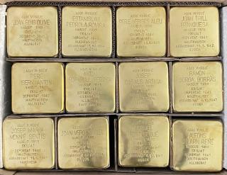 Llambordes Stolpersteine deportats reusencs als camps nazis