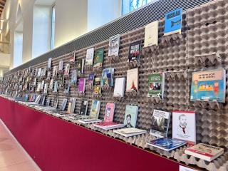 Exposició de les novetats editorials Sant Jordi 2023 a la Biblioteca Xavier Amorós