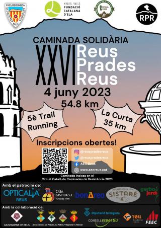 Cartell XXVI Caminada Reus Prades Reus