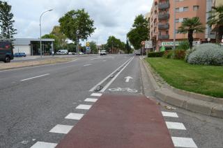 Carril bici de l'avinguda de Sant Bernat Calbó
