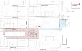 Plànols fases 1 i 2 de la reurbanització de la plaça del Víctor
