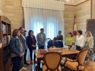 Visita institucional del cap de l’oposició al Parlament de Catalunya, Salvador Illa