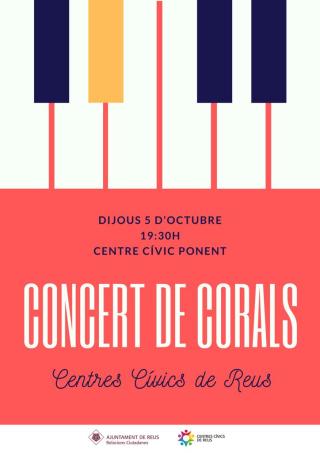 Cartell del concert de Corals