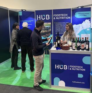 Estand del Hub a la fira de l'oli de les Borges Blanques