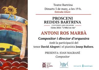 Cartell Prosceni Reddis Bartrina Antoni Ros Marbà