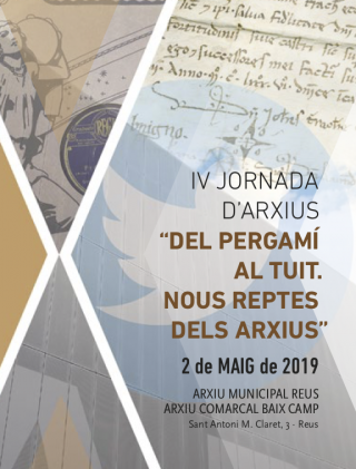 Imatge de la IV Jornada d'Arxius Reus 2019