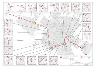 Plànol del recorregut de sortida de la cursa