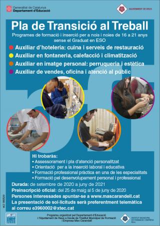 Cartell Pla de Transició al Treball