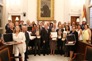 Foto de família dels Guardons de la Ciutat 2018