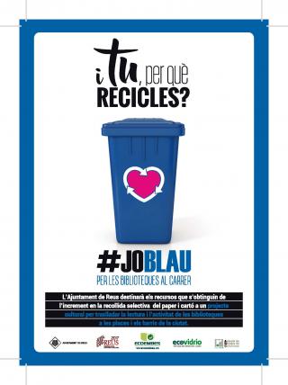 Imatge campanya reciclatge #joblau