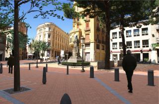 Imatge virtual de la reforma un cop realitzada a la plaça de Catalunya de Reus