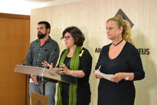 Imatge de la conferència de premsa sobre la festa major inclusiva