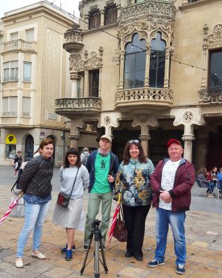 Un dels grups de mitjans russos que han visitat la ciutat