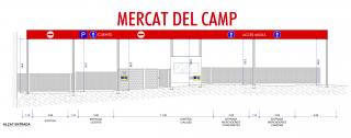 Alçat del projecte de nou accés del mercat