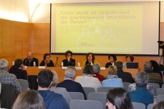 Imatge acte presentació nou Reglament participació ciutadana Reus 