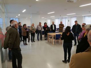 Imatge visita residència avis Horts de Miró