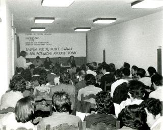 Imatge de la reunió del SERPPAC dins el Congrés de Cultura Catalana el 1977