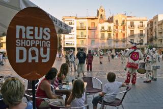 Espectacle del Ball de Diables de dimecres passat en el marc del Reus Shopping Day.