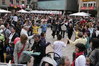 Imatge d'arxiu de la Diada de Sant Jordi al Mercadal