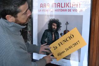 Foto cartell segona funció Malikian Teatre Fortuny